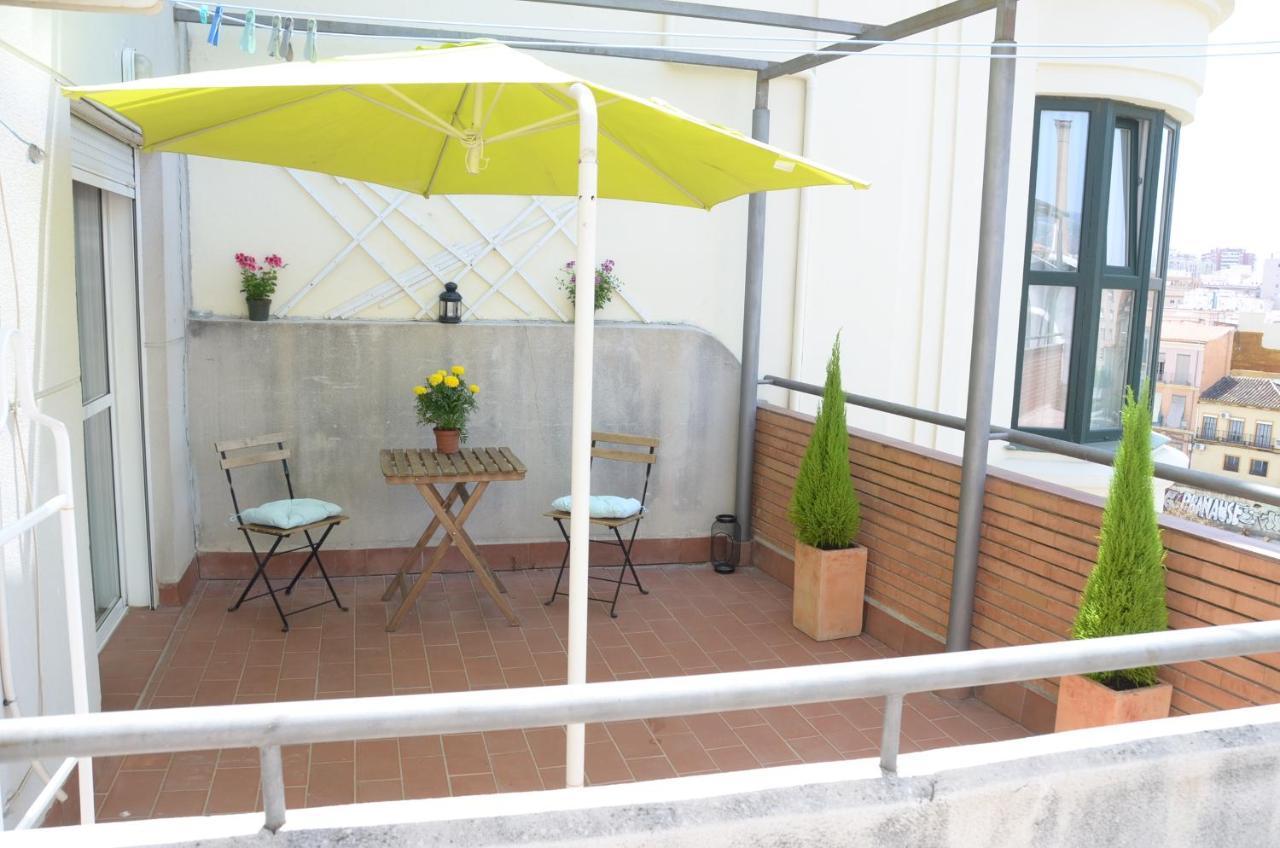 habitacion terraza centro Málaga Exterior foto